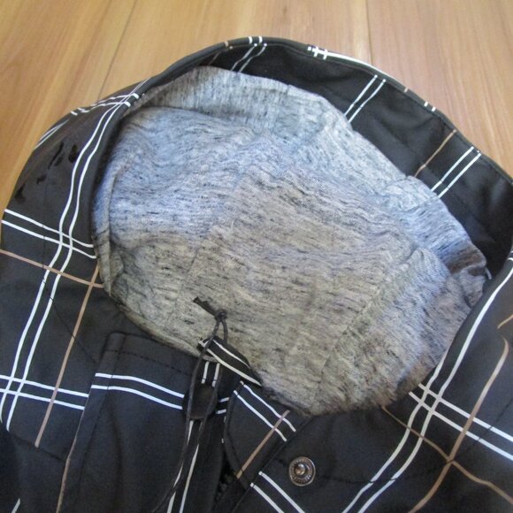 Miles the Label Grid Print on Black Hooded Raincoat 5Y NEW! - Picture 8 of 12